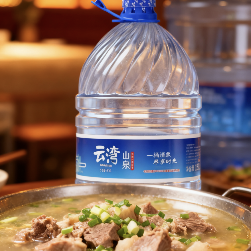 好冷啊！泉水羊汤，走起！